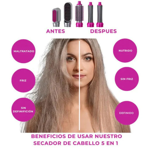 Cepillo Secador 5 en 1